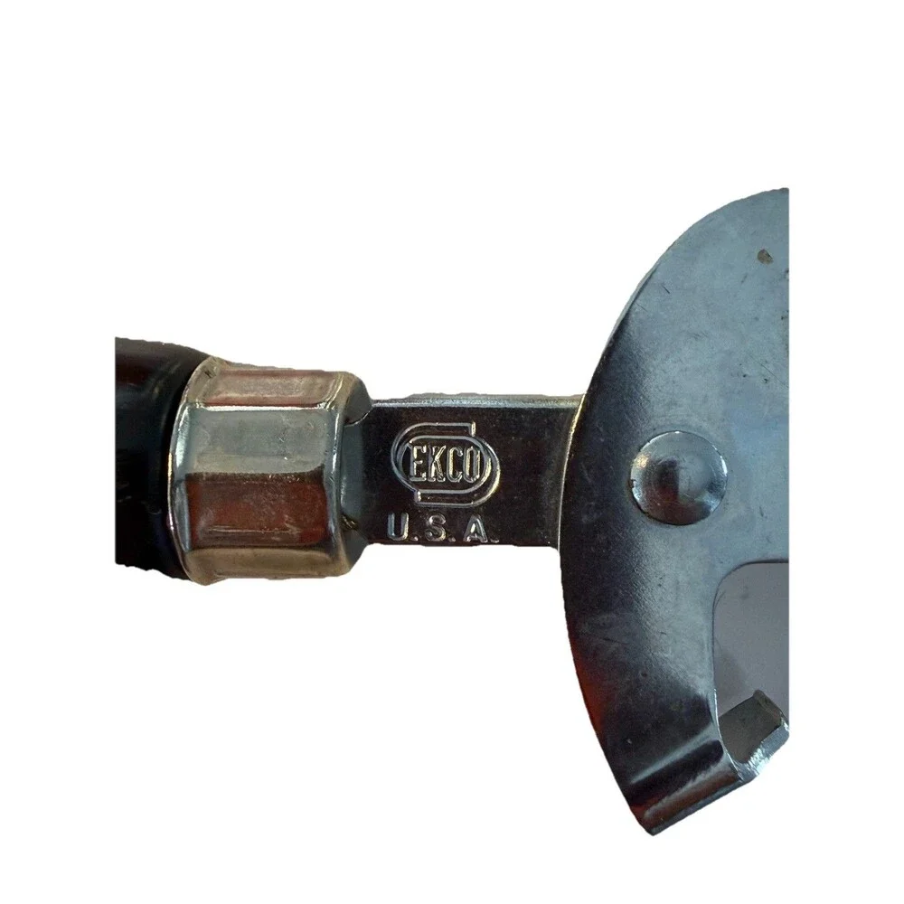 Vintage EKCO‎ Can Opener Black Wood Handle